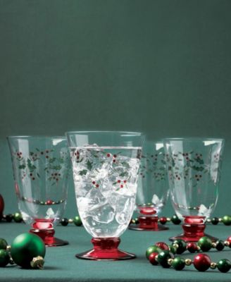 Holiday Goblet Glasses, Set of 4 