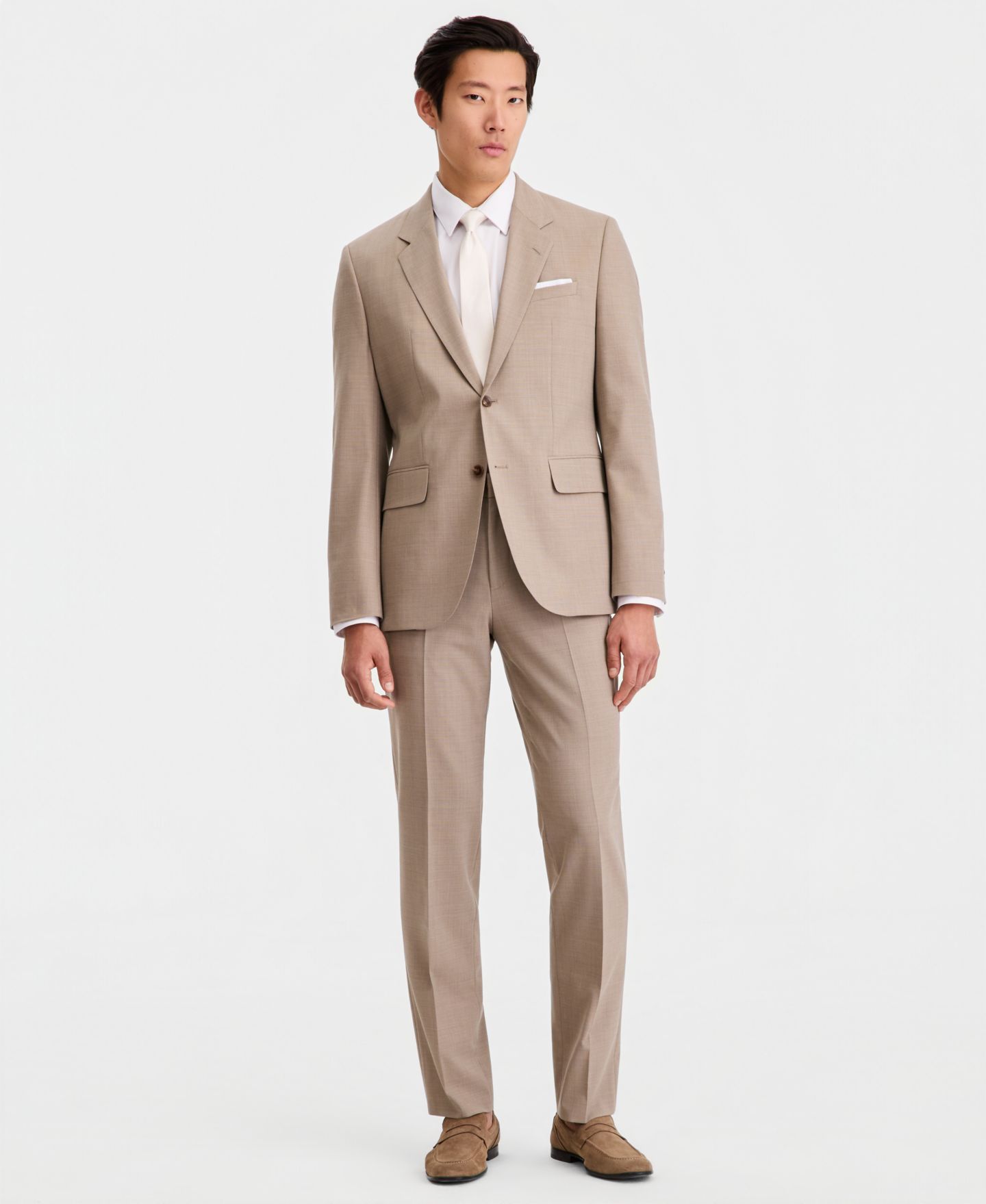 Мужские комплекты Hugo Boss Modern-Fit Suit Separates, цвет: Средний бежевый — фото 1