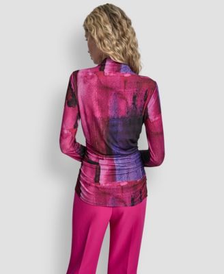 Women's Long Sleeve Mock Neck Top