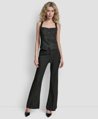 Women's Button Front Sleeveless Vest