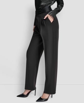 Women's Tuxedo Look Wide Leg Trousers
