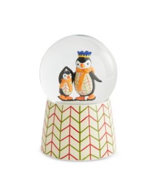Spode - Kit Kemp Christmas Skating Penguin Snow Globe