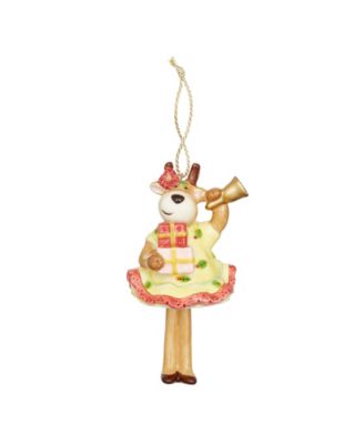 Spode - Kit Kemp Christmas Bell Reindeer Ornament