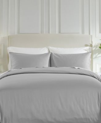 400 Thread Count Cotton Sateen Comforter Cover, Button Closure and Corner Ties Luxury Duvet Cover Only, Queen