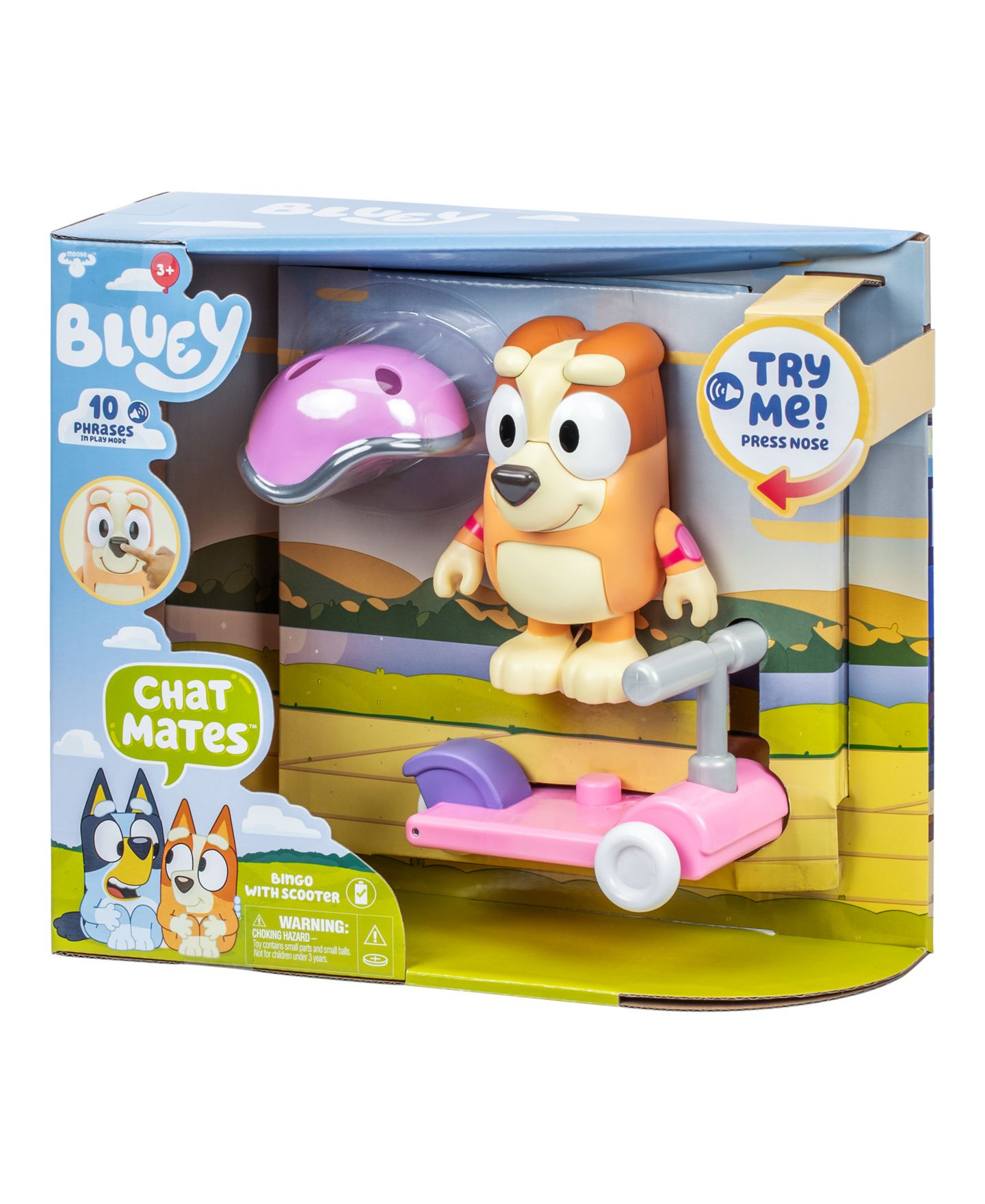 Детские фигурки Bluey Chat Mates Bingo Figure Scooter — фото 2