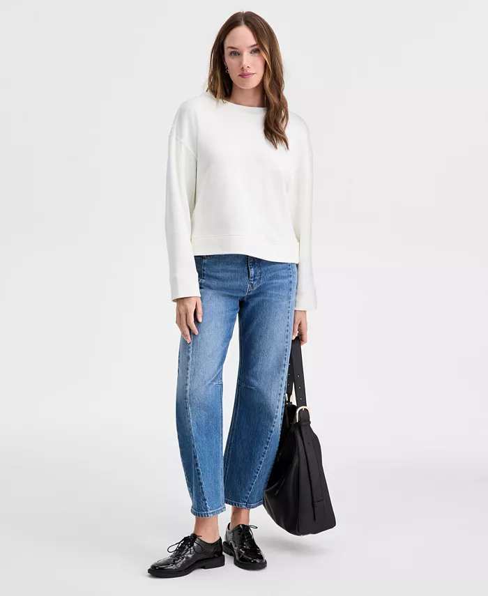 Women's Long-Sleeve Bow-Back Sweatshirt - thumbnail 2