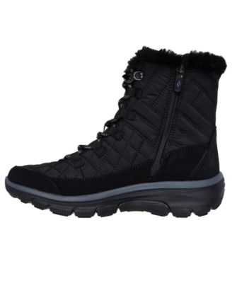 Women's Relaxed Fit: Easy Going - Game Hour Air-Cooled Memory Foam Winter Boots from Finish Line