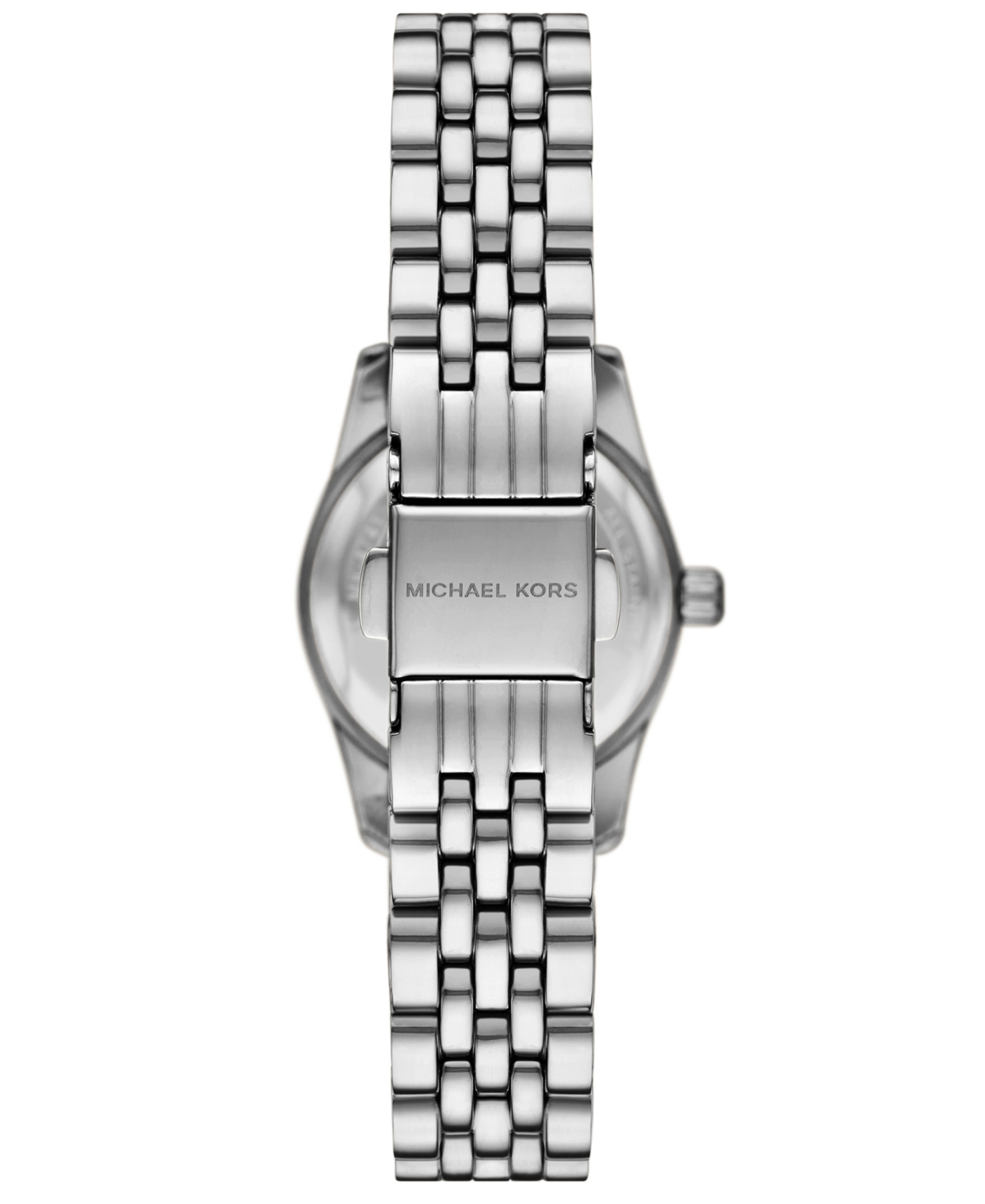 Michael Kors Women's Lexington Three-hand Stainless Steel Watch, 26mm In Metallic