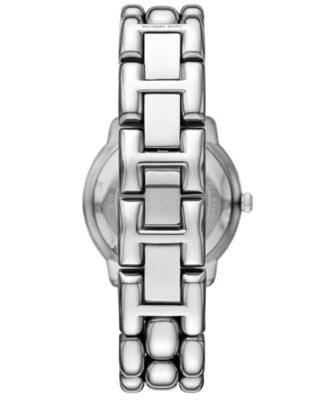 Women's Phoebe Three-Hand Silver-Tone Stainless Steel Watch, 36mm