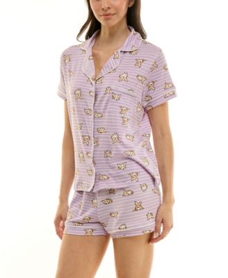 Women's Printed Top and Shorts Set
