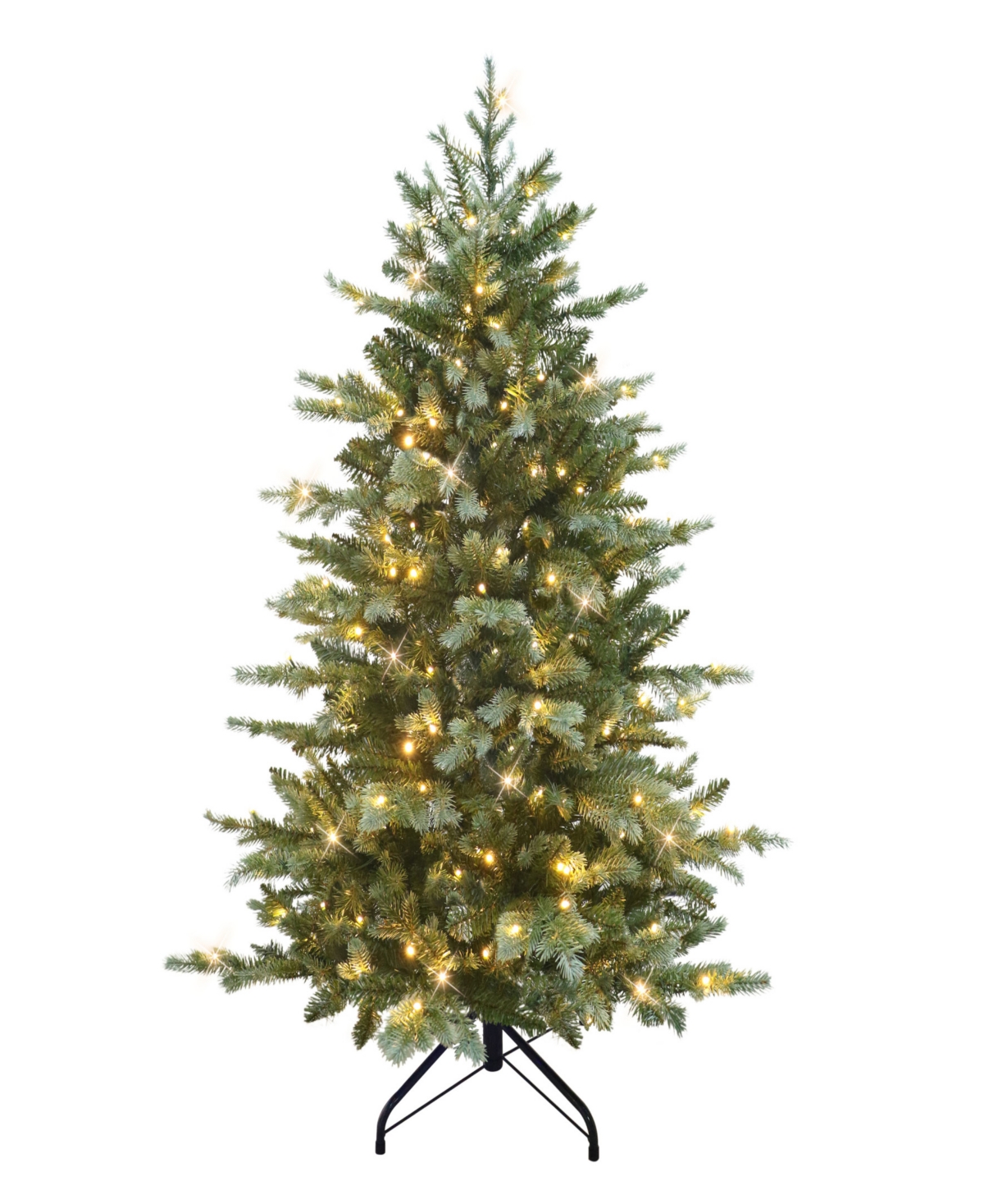 Puleo 4.5' Pre-lit Linden Fir Artificial Tree In Green