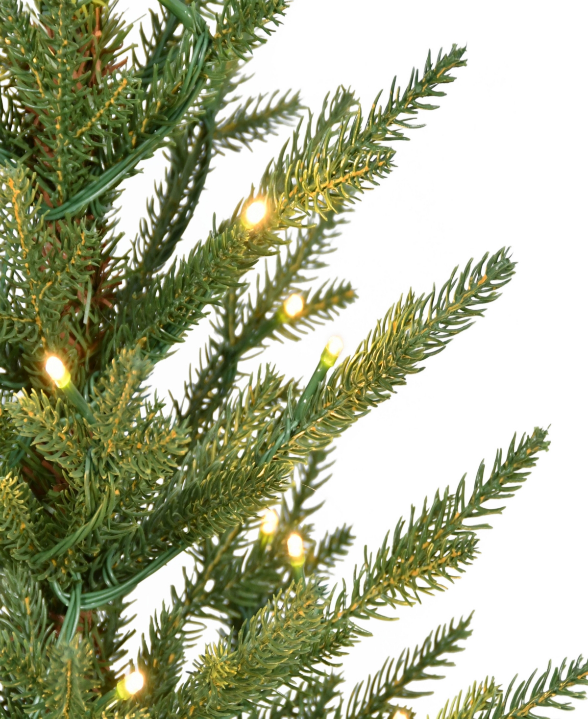 Puleo 2' Pre-lit Artificial Potted Arctic Fir Tree In Green