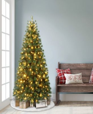 Puleo 6.5' Pre-Lit Artificial Colorado Pine Christmas Tree with Dual Function LED Lights