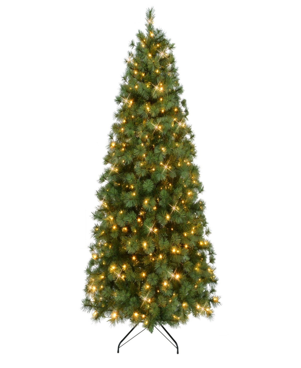 Puleo 7.5' Pre-lit Artificial Colorado Pine Christmas Tree With Dual Function Led Lights In Green