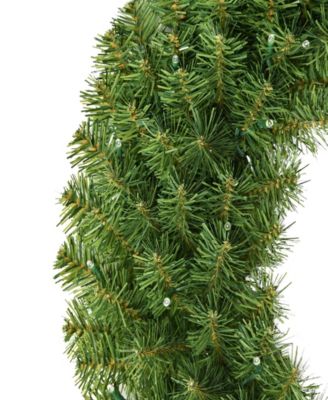 Puleo 24" Pre-Lit Artificial Christmas Wreath