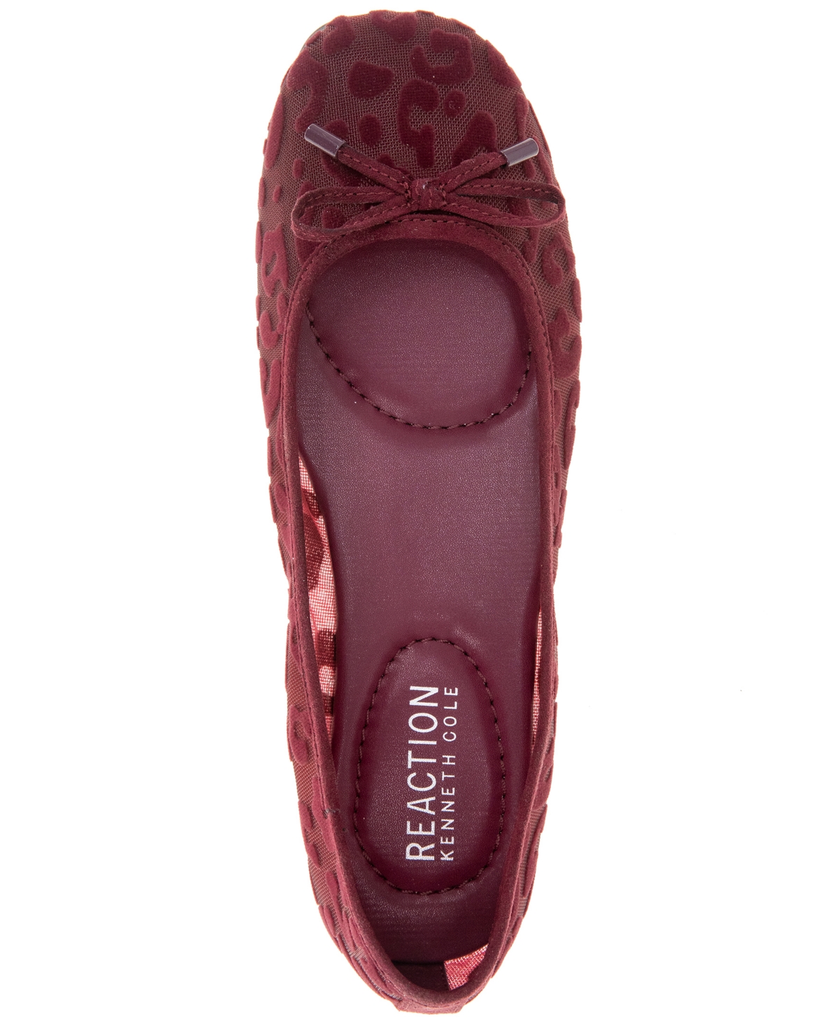 Kenneth Cole Reaction Women's Elstree Mesh Ballet Flats In Burgundy