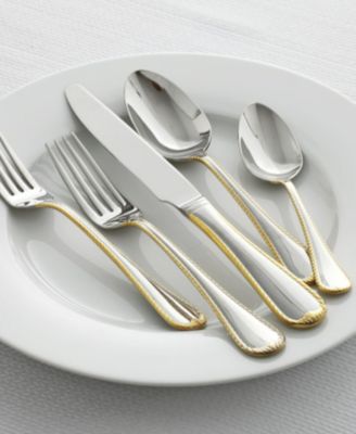 Cameo Gold 65 Pc. Flatware Set, Service for 12