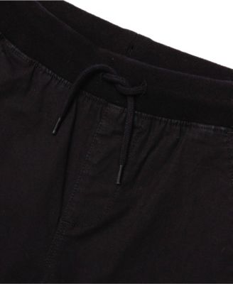 Boys Stretch Soft Rib Waist Iron Knee Pull On Pants