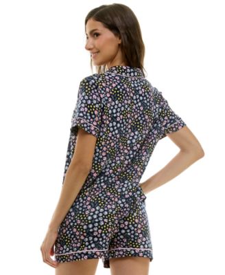 Women's Printed Top and Shorts Set