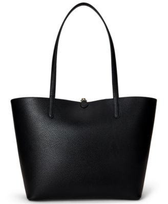 Lauren Ralph Lauren Faux-Leather Reversible Tote Bag - Macy's