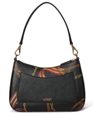 Pinstripe Leather Medium Danni Bag 