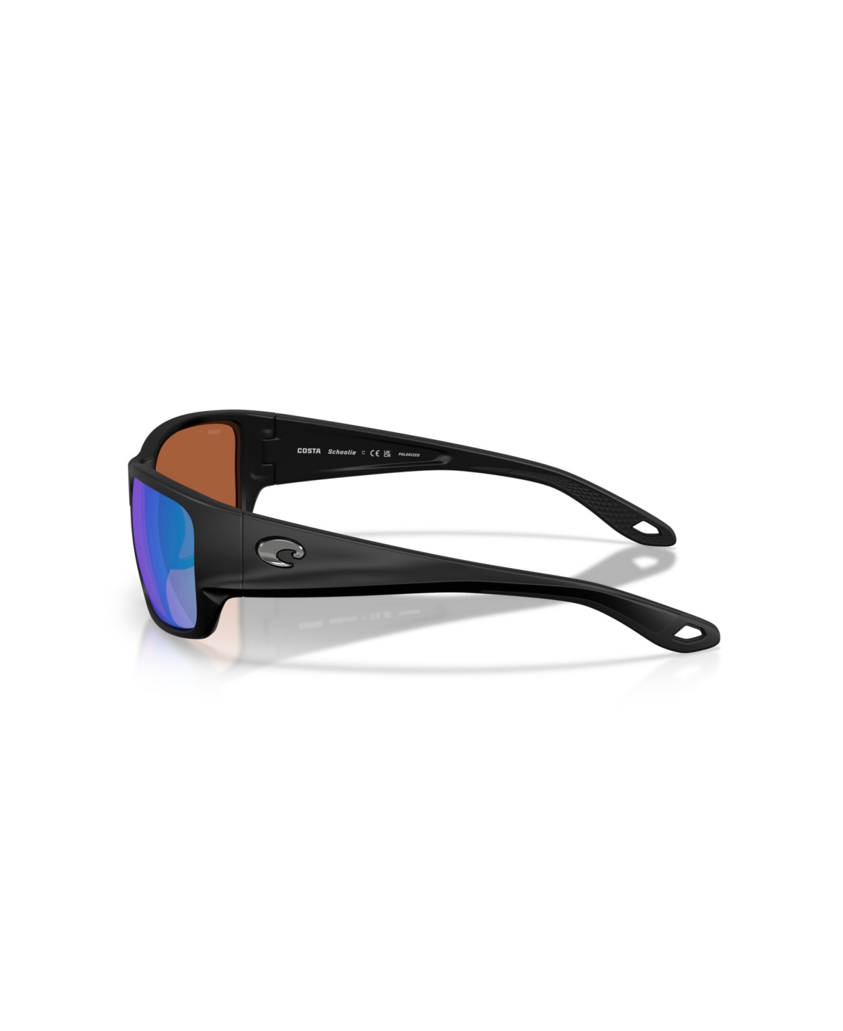 Costa Del Mar Men's Polarized Sunglasses, Schoolie 6s9132 In Black