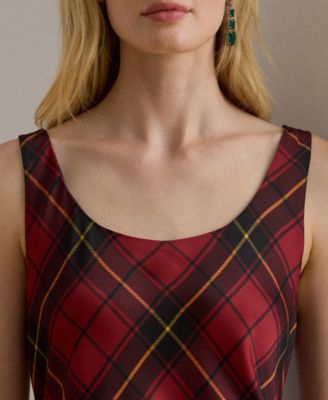 Women's Plaid Sleeveless Dress