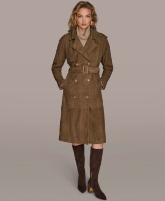 Donna Karan New York - Women's Double Breasted Belted Trench Coat
