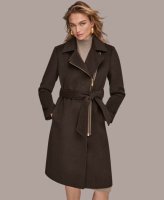 Donna Karan New York - Women's Notch Collared Belted Coat