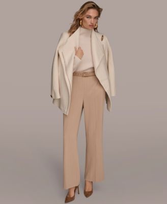 Women's Wing Collar Belted Coat