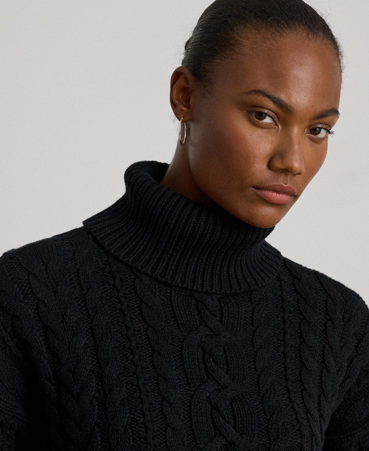Ralph Lauren Women's Turtleneck Sweater In Black