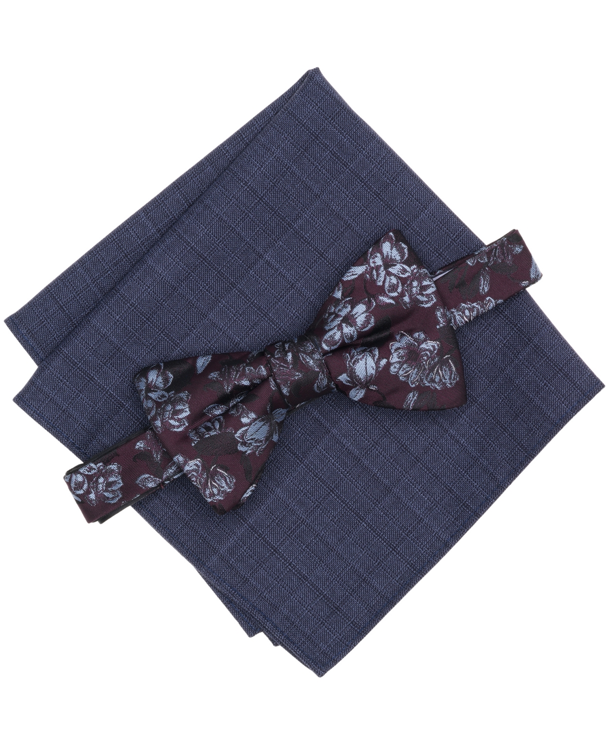 Bar Iii Men's Soho Floral Bow Tie with Pocket Square 2-Piece Set, Macy's Exclusive
