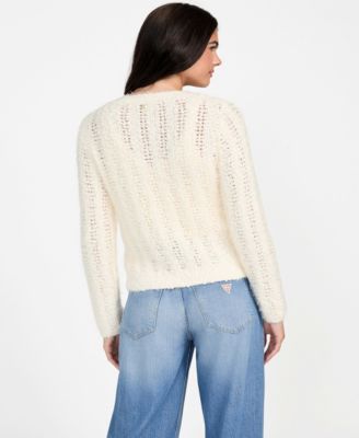 Women's Bea Open Stitch Long Sleeve Cardigan Sweater
