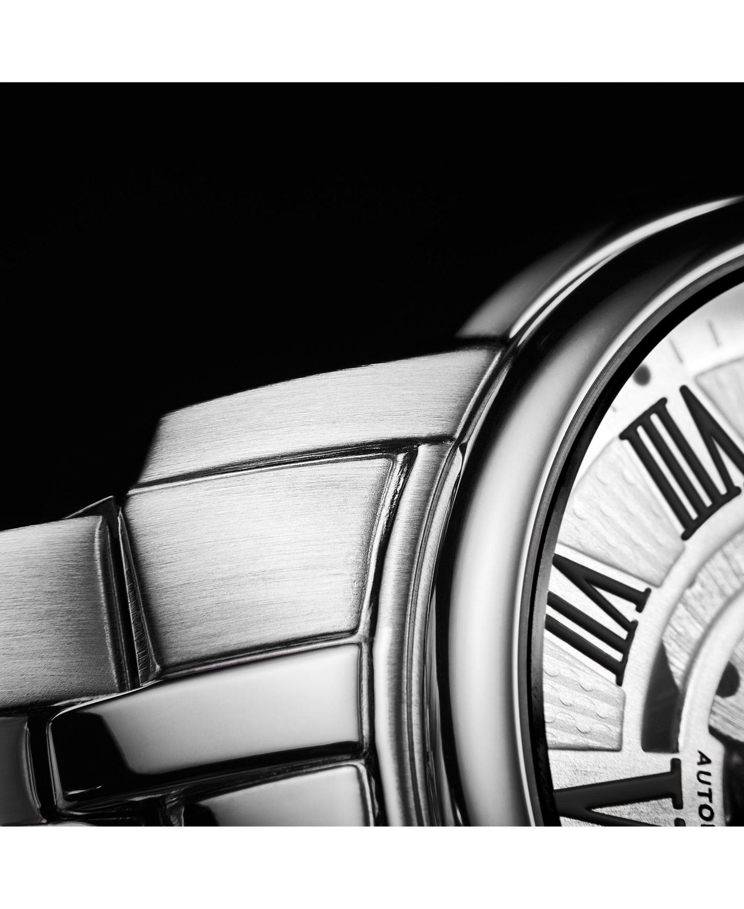 Atrium 4031 Men s Automatic Skeleton Watch – 42mm, Silver-Tone Case & Bracelet, Blue Skeleton Dial with Silver Accents