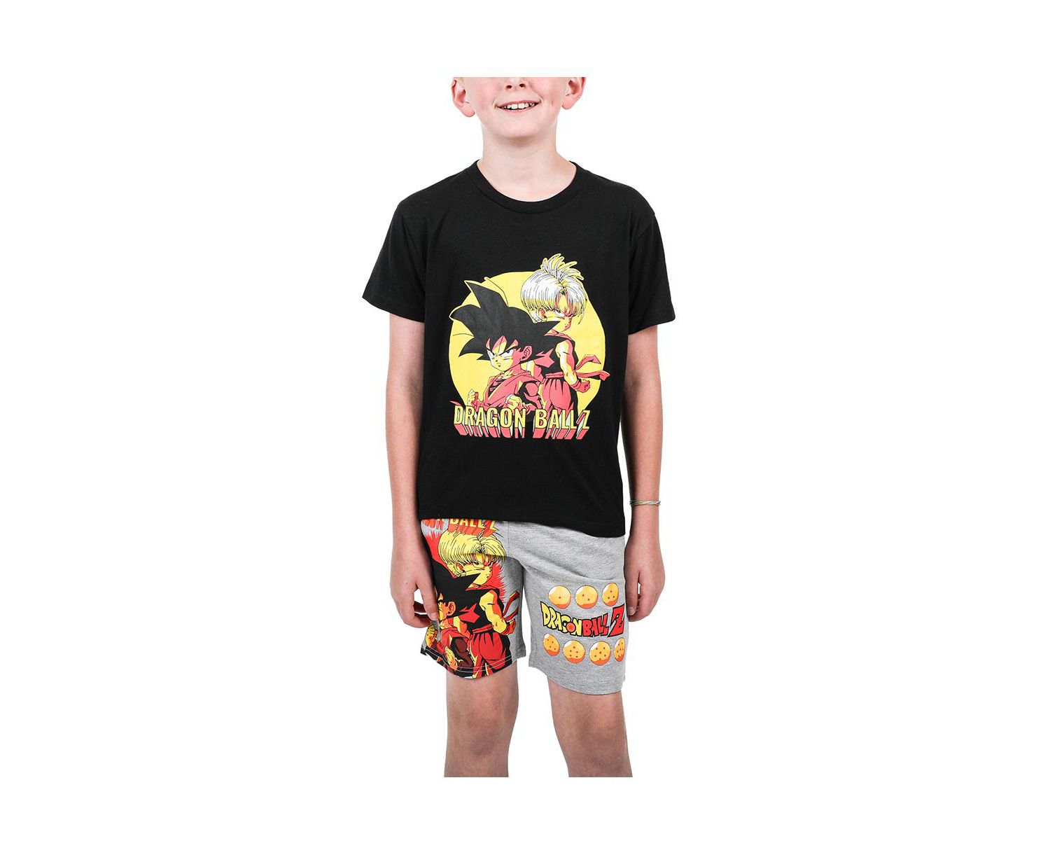 Boys Anime Heroes Graphic Tee And Shorts Set