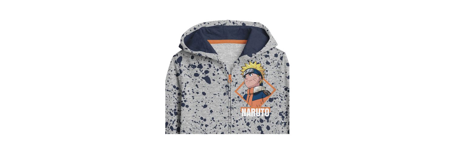 Classic Youth Boys Gray Zip Hoodie and Navy Jogger Pants-XXL