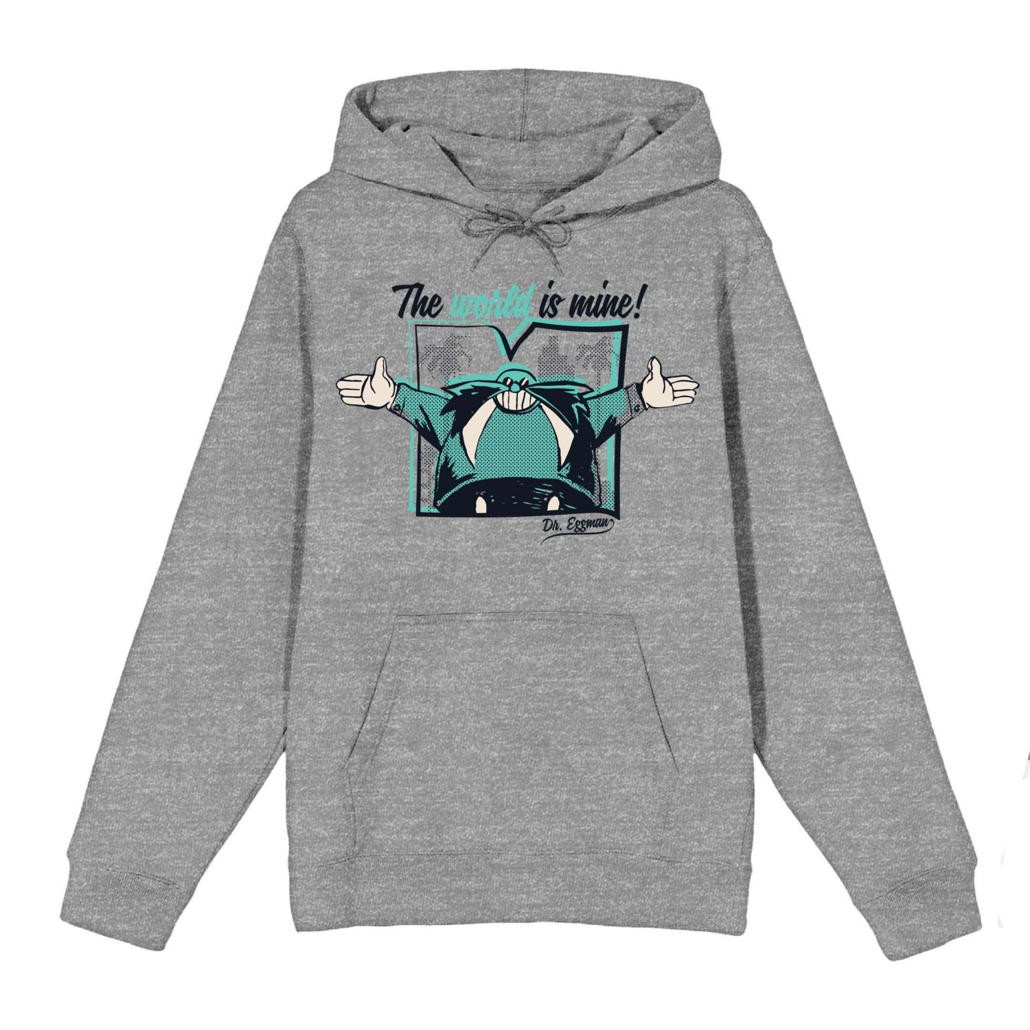 Men's Dr. Eggman Athletic Heather Sweatshirt-3XL