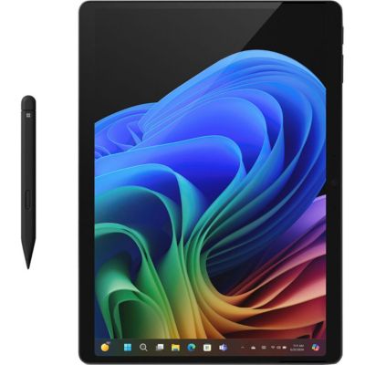 Surface Pro 11 13" 120Hz 2-In-1 Copilot+ PC Wi-Fi Tablet, Intel Core Ultra 7 266V 2.2GHz, 16GB RAM, 256GB SSD, Windows 11 Pro, Black, TAA