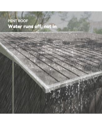 11&#39; x 9&#39; Metal Outdoor Storage Shed with Lockable Doors,