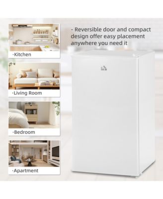 3.2 Cu.Ft Compact Refrigerator with Adjustable Thermostat,