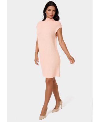 Long Sleeve Funnel Neck Sweater Mini Dress