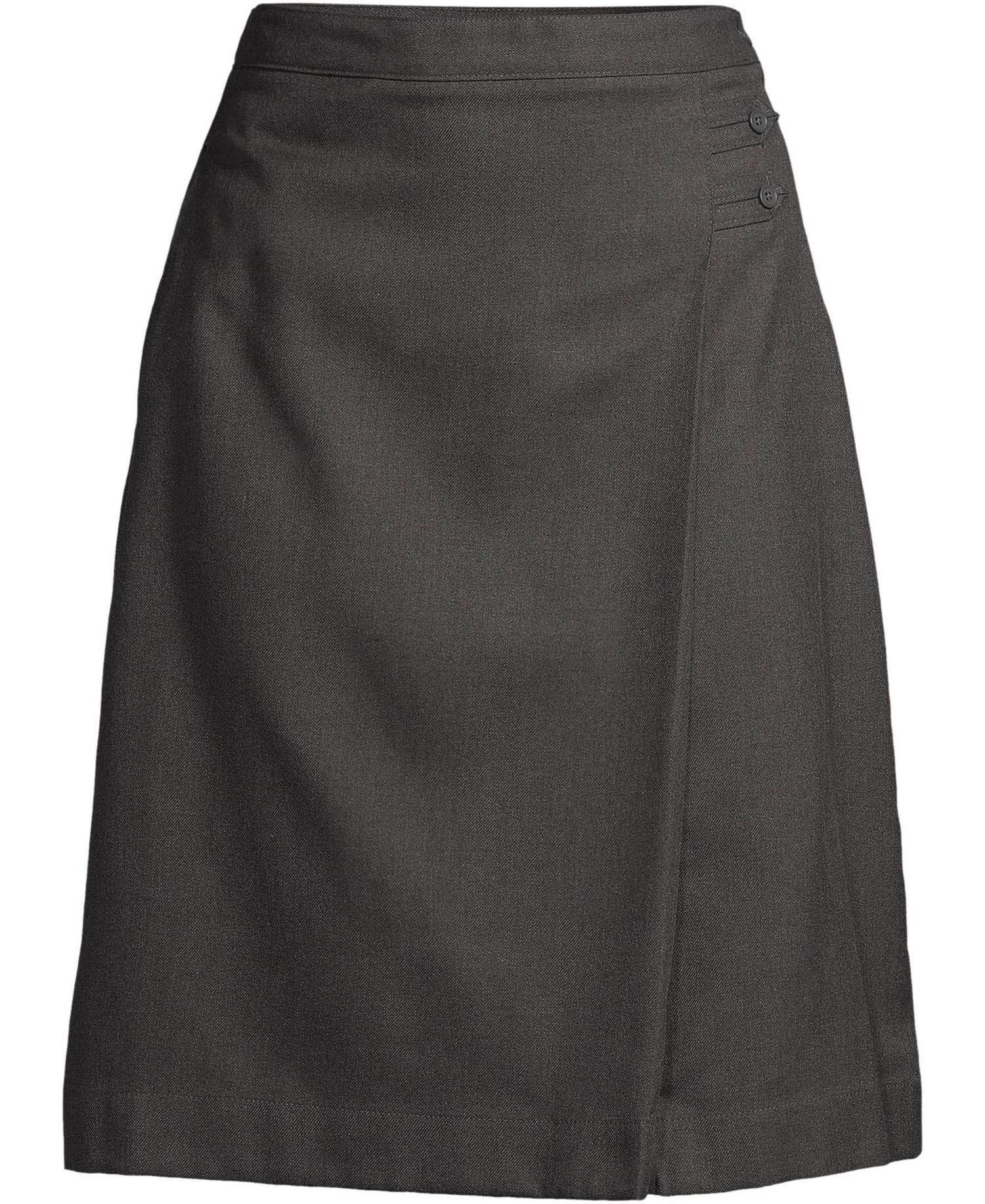 Women's Solid A-line Skirt Below The Knee