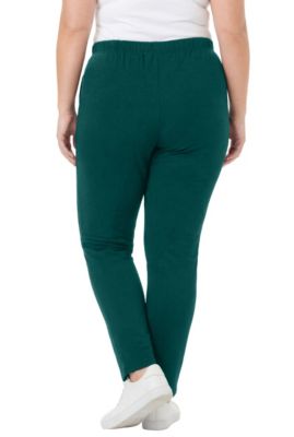 Women's Within Tall 7-Day Straight-Leg Elastic-Waist Stretchy Knit Pant