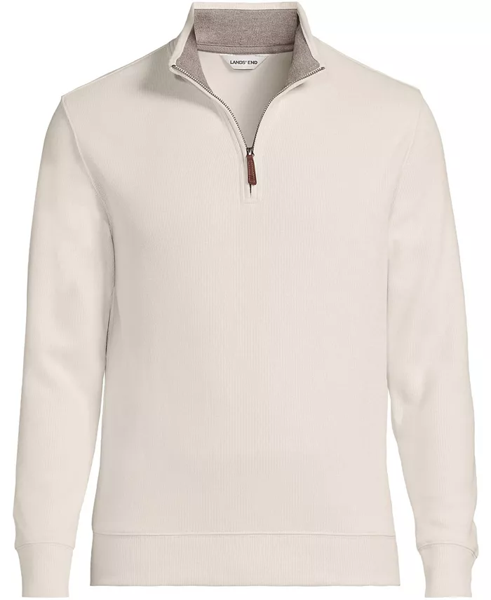 Men's Bedford Rib Quarter Zip Pullover Sweater - thumbnail 3