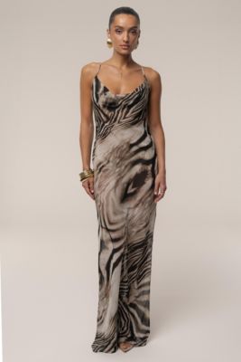 Zebra Print Infinite Journey Maxi Dress