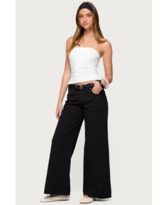 Women's Misha Polka Dot Baggy Low Jeans