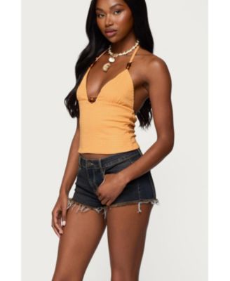 Women's Atlas Scrunch Bead Halter Top