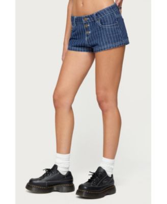 Women's Hanson Pinstripe Denim Shorts
