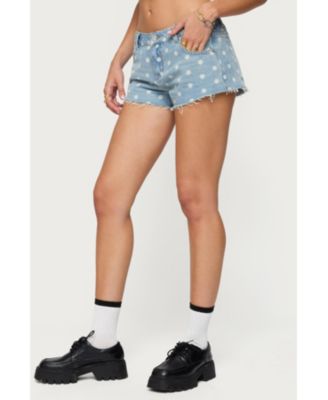 Women's Josie Polka Dot Denim Shorts