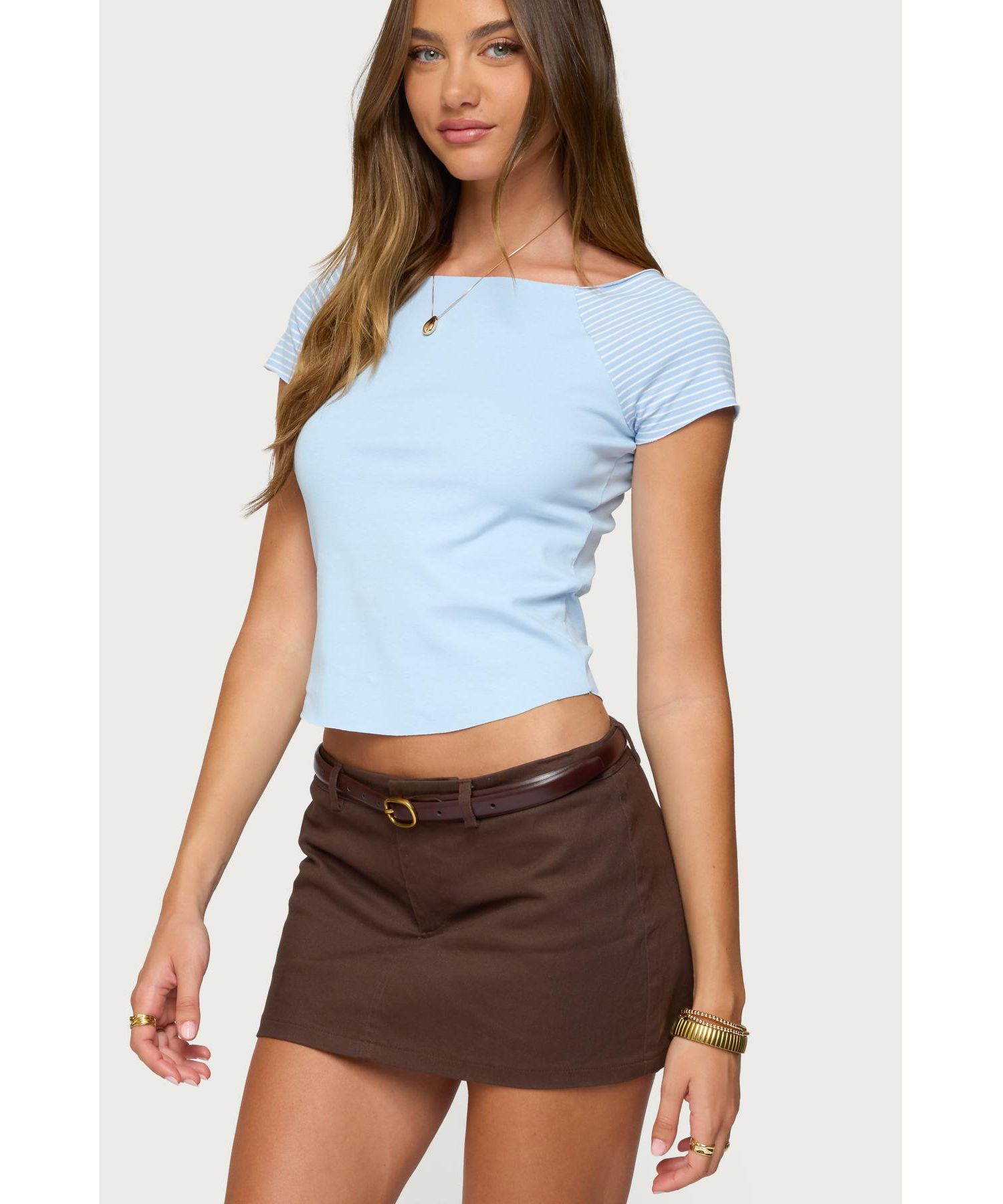 Women's Marina Raglan Stripey T Shirt